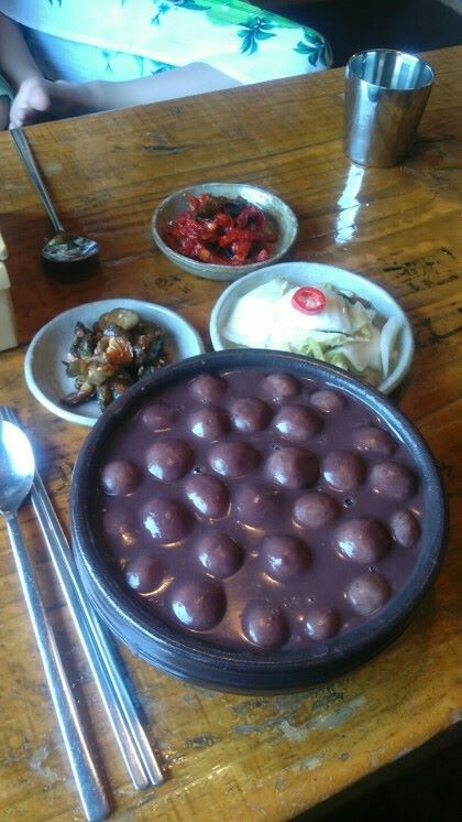 문호리팥죽의 대표메뉴 