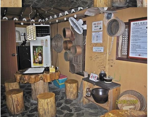 문호리팥죽의 내부전경입니다. 